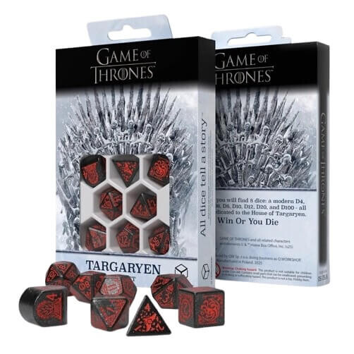 Q-Workshop Sada kostek Game of Thrones: Targaryen