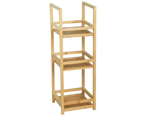 Regál s 3 priehradkami Tadeas, bambus%