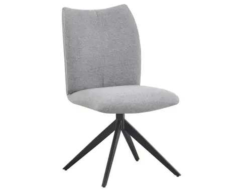 Otočná jedálenská stolička Kassandra, holubia šedá tkanina%