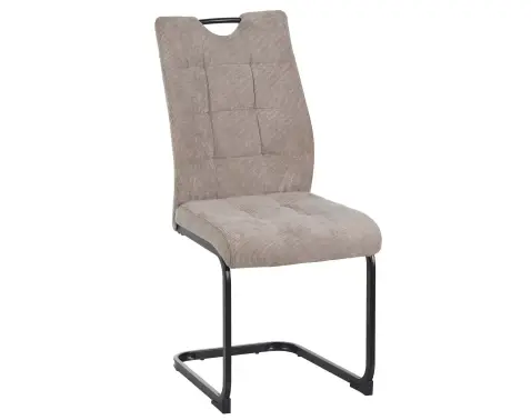 Jedálenská stolička Bruggy, béžová látka/látka v optike kože%