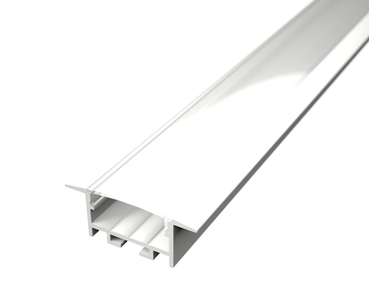 LED Solution Vstavaný profil pre LED pásiky V26 biely Vyberte variantu a dĺžku: Profil bez difúzora 2m LP320W