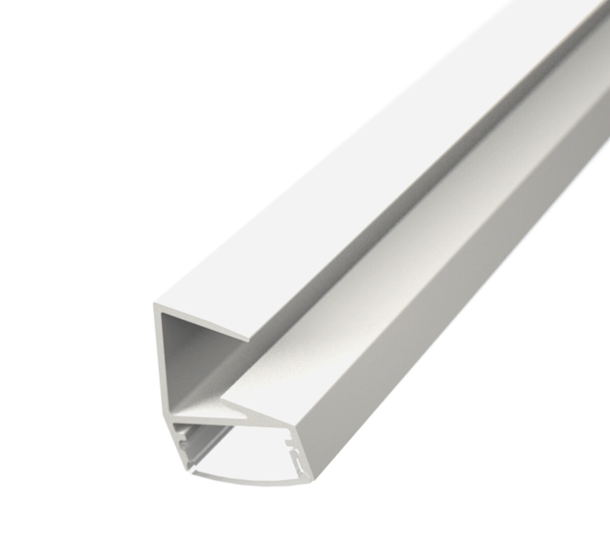 LED Solution Hliníkový profil pre sklo pre LED pásiky SK1 biely Vyberte variantu a dĺžku: Profil bez difúzora 2m LP701W