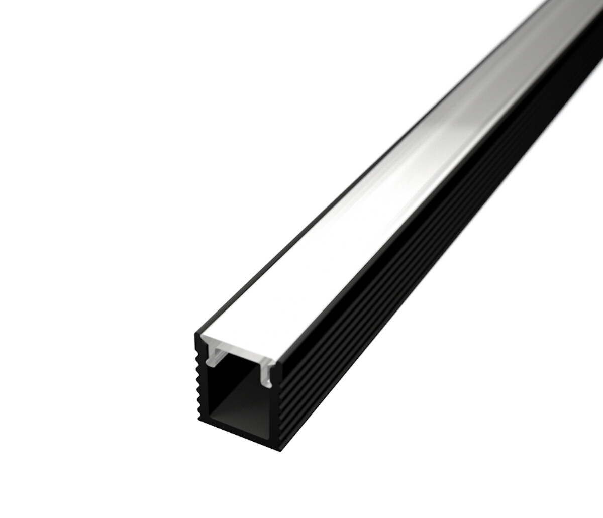 LED Solution Nástenný profil pre LED pásiky SLIM N11 čierny Vyberte variantu a dĺžku: Profil bez difúzora 2m LP601B