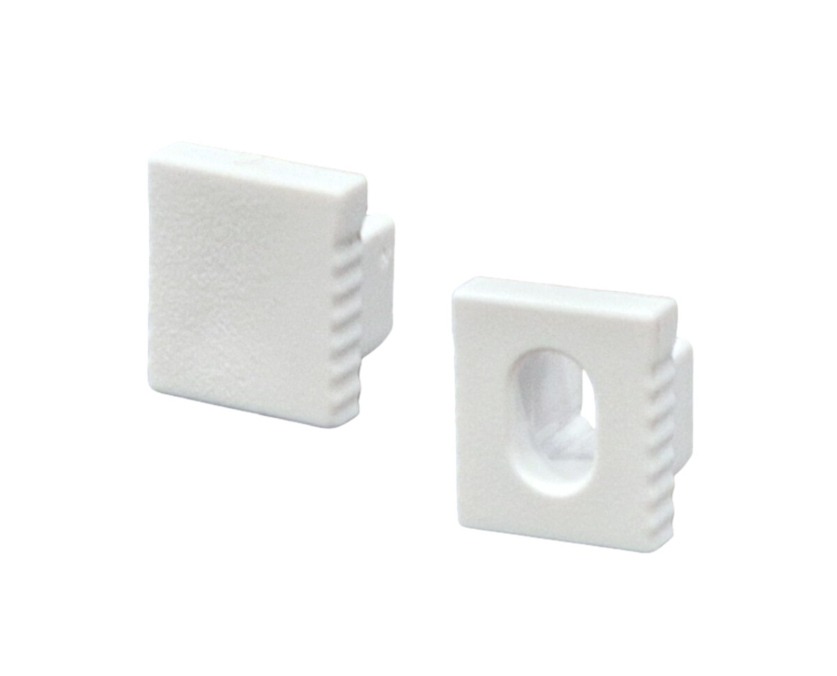 LED Solution Koncovka nástenného profilu SLIM N11 biela Vyberte variantu: Koncovka s otvorom LP601W-END-HOLE