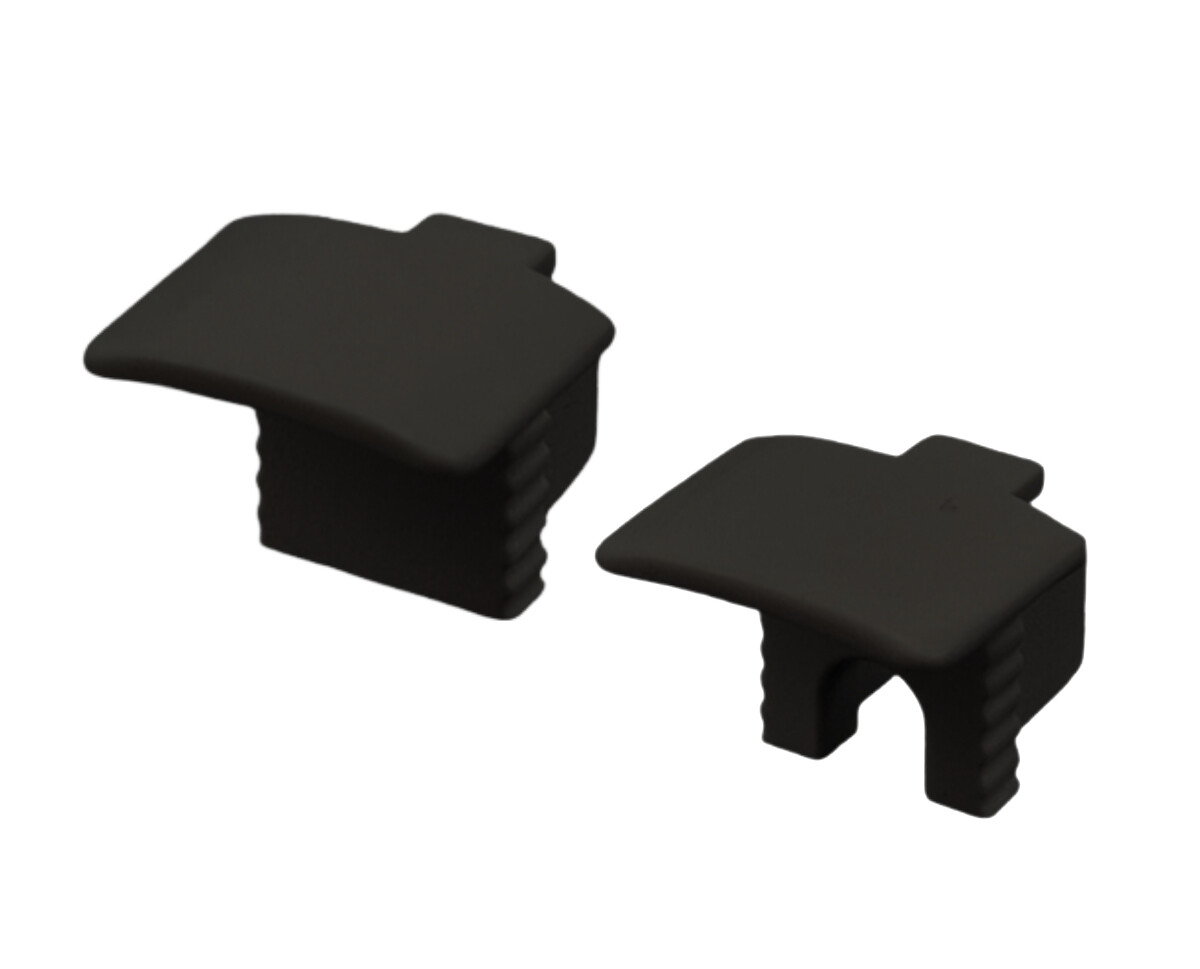 LED Solution Koncovka vstavaného profilu SLIM V32 čierna Vyberte variantu: Koncovka s otvorom LP602B-END-HOLE