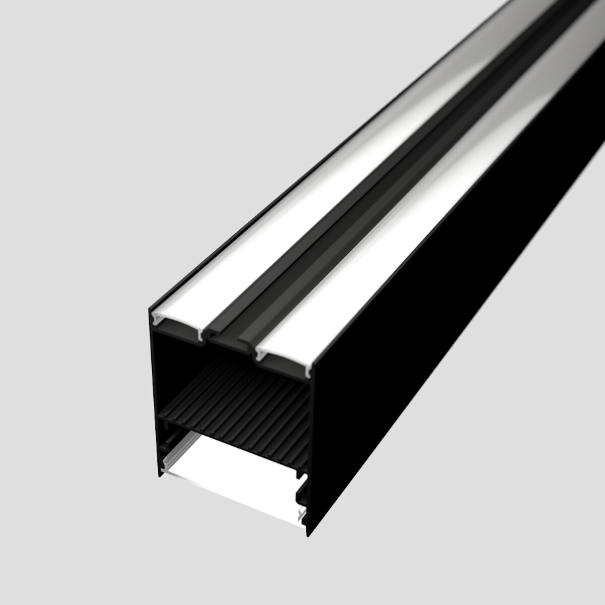 LED Solution Závesný profil pre LED pásiky Z3 čierny Vyberte variantu a dĺžku: Profil bez difúzora 2m LP411NB