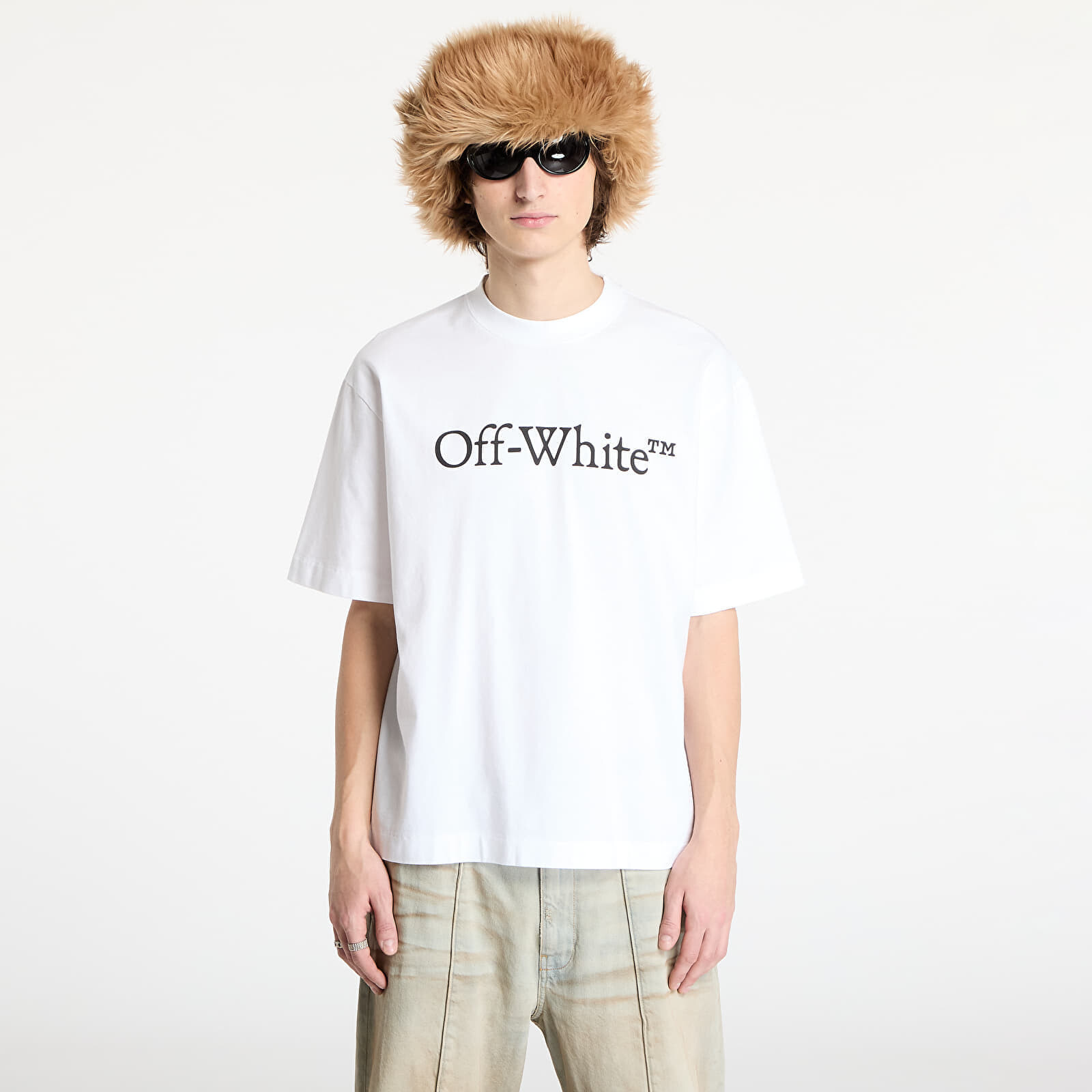 Tričko Off-White Big Bookish Skate S/S Tee White Black L