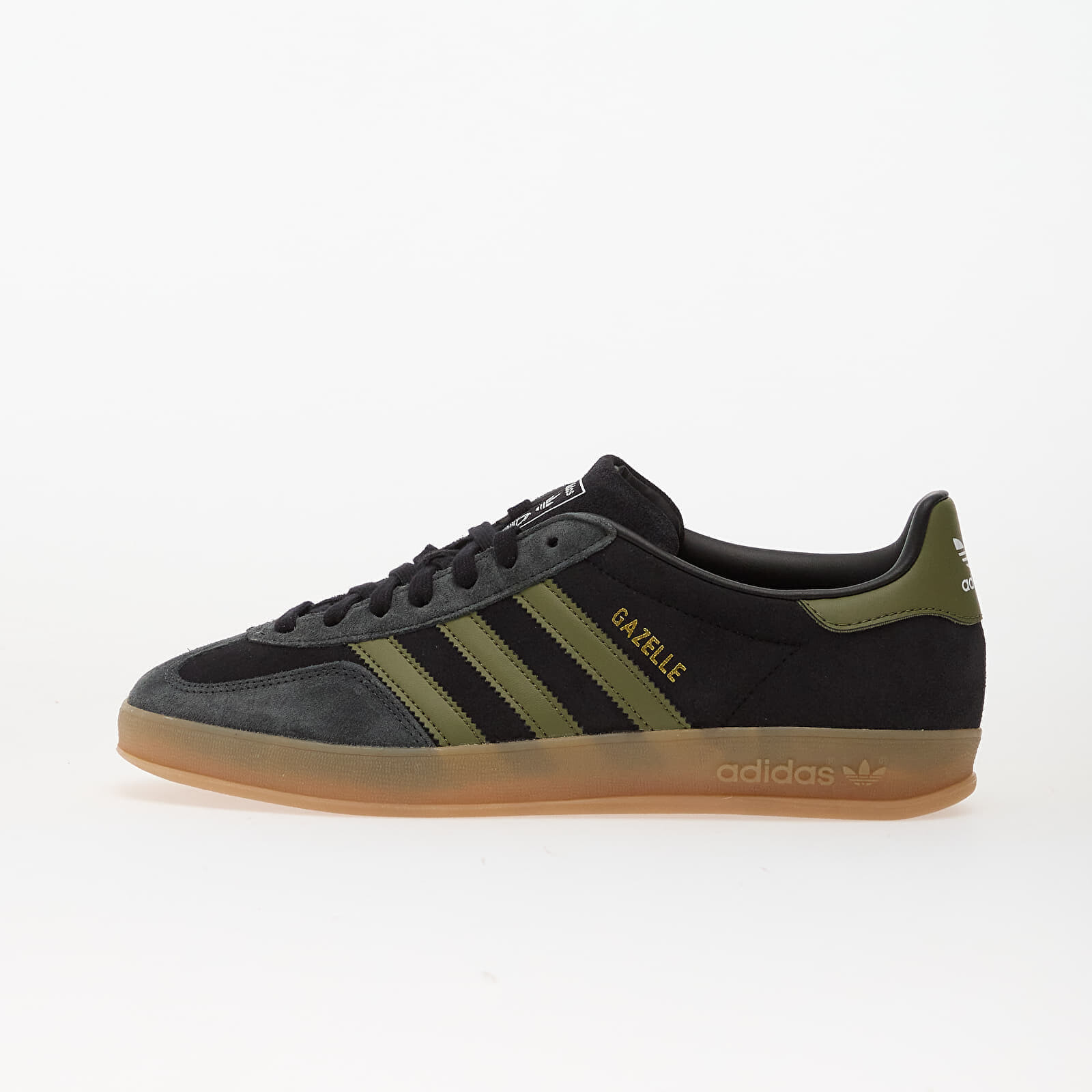 Tenisky adidas Gazelle Indoor Core Black/ Focus Olive/ Carbon EUR 44