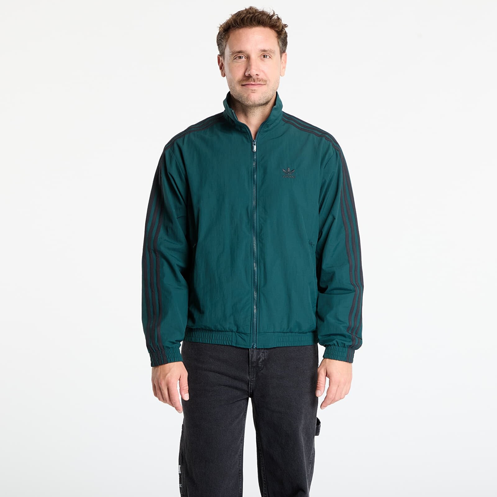 Bunda adidas Adicolor Woven Firebird Track Top Aurora Ivy/ Black L