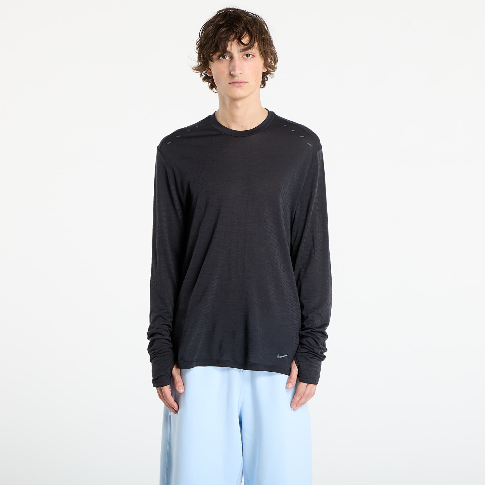 Tričko Nike Run Wool Men's Dri-FIT ADV Long-Sleeve Running Top Black/ Anthracite M