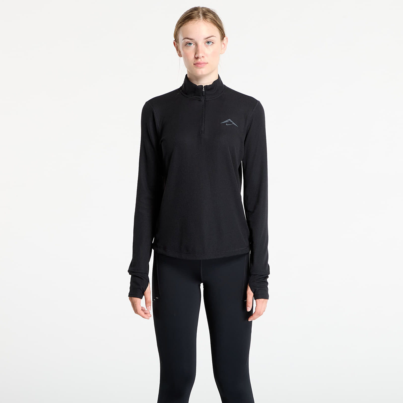 Tričko Nike Trail Women's Dri-FIT 1/4-Zip Running Mid-Layer Top Black/ Black L