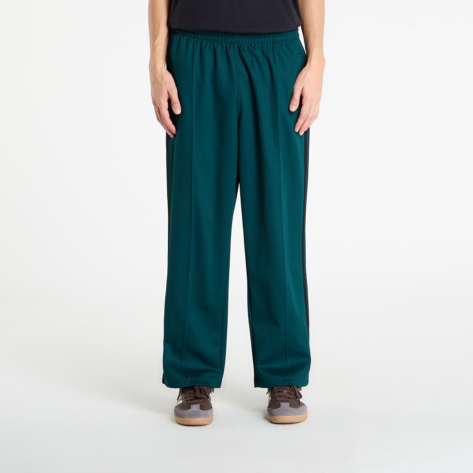 Kalhoty adidas Adicolor Baggy Fit Firebird Track Pants Aurora Ivy/ Black M