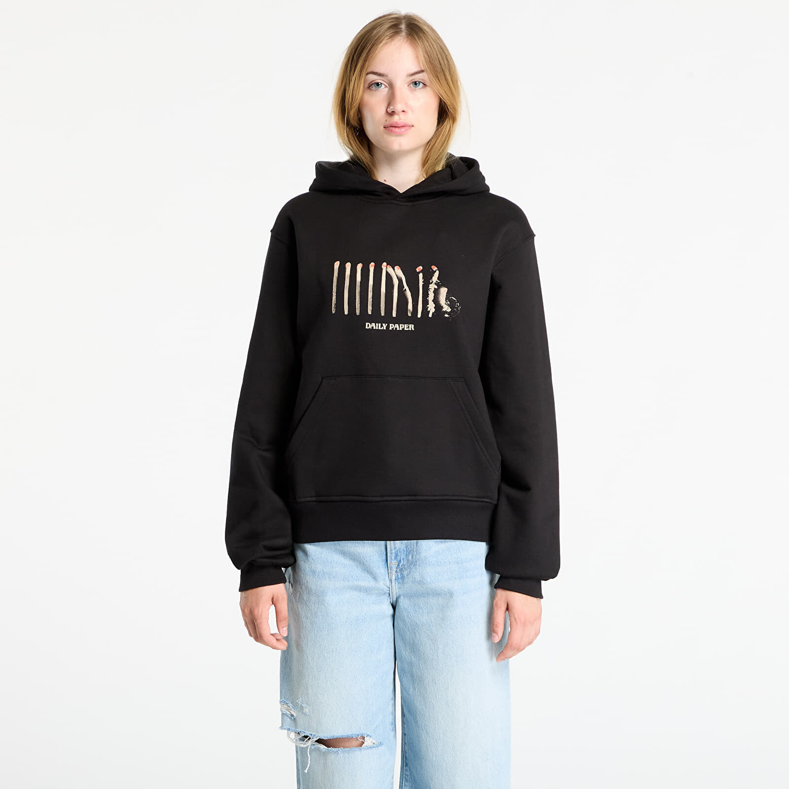 Mikina Daily Paper Light Cycle Hoodie UNISEX Black L