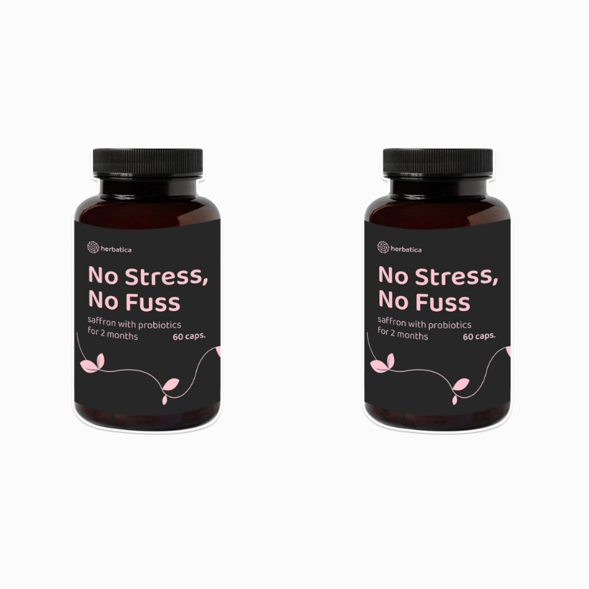 Zvýhodnený set: 2 x Bez stresu a starostí - šafran s probiotikami - 60 kapsúl - Herbatica