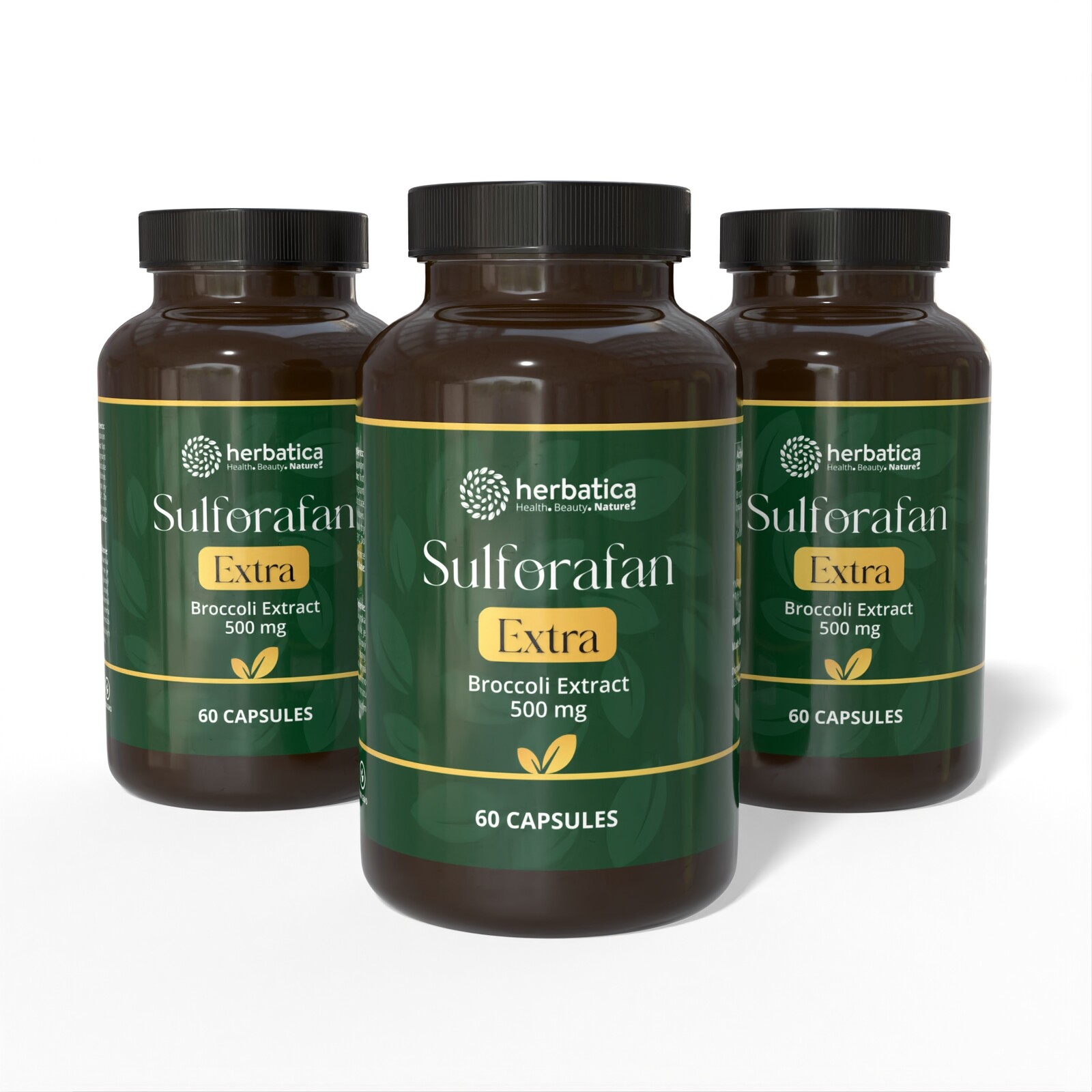 Zvýhodnený set: 3x Sulforafán EXTRA - extrakt z brokolice 500 mg, 60 kapsúl - Herbatica