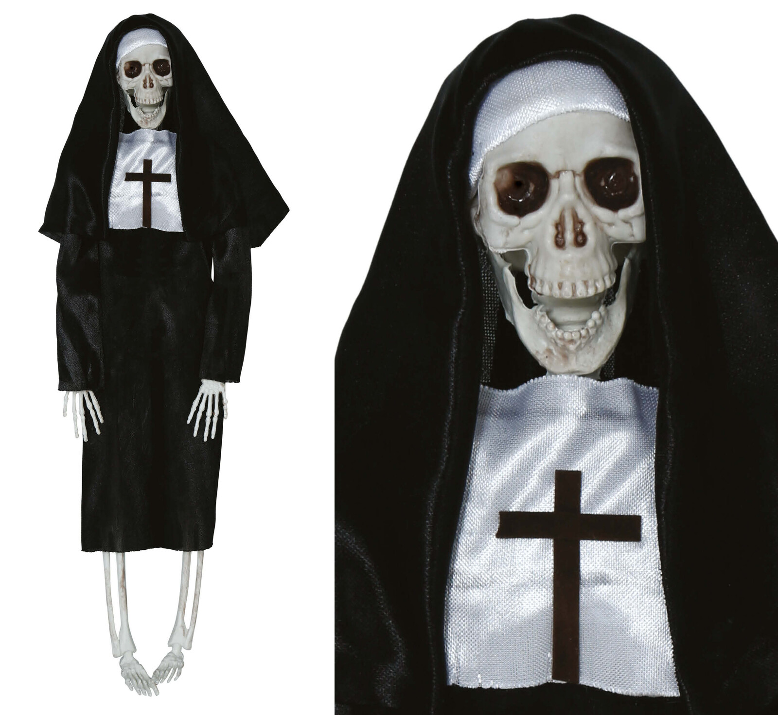 Guirca Visiaca dekorácia - Kostra mníšky 40 cm