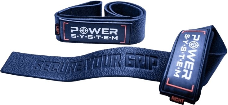 Power system posilňovacie kožené trhačky leather lifting straps -