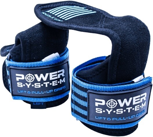 Power system fitness gripy lift and pull up grips