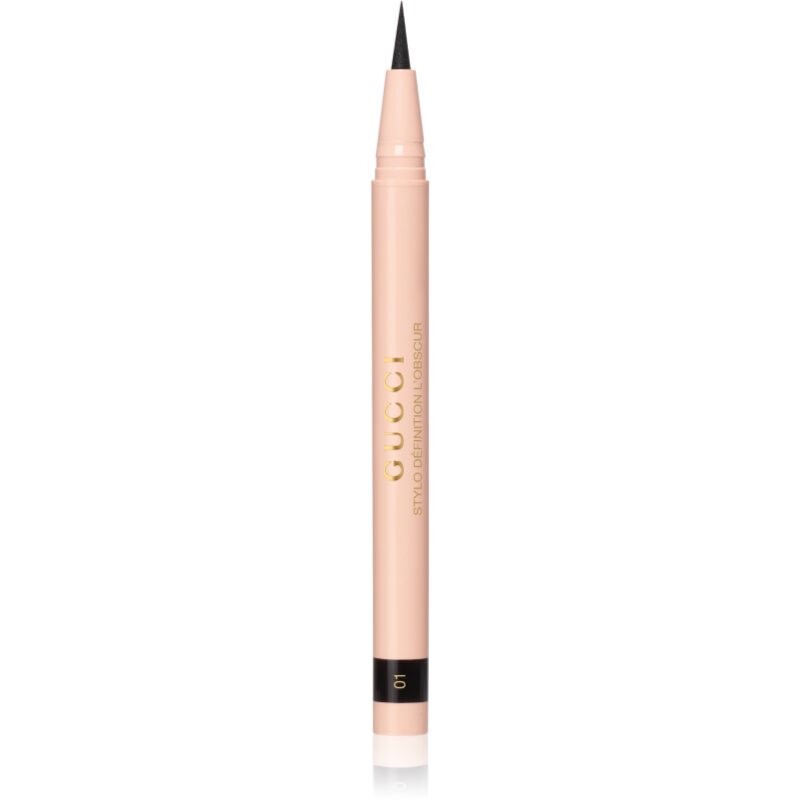 Gucci Gucci Beauty Stylo Définition L’Obscur tekuté očné linky v pere odtieň 01 Eve Black 0.5 g
