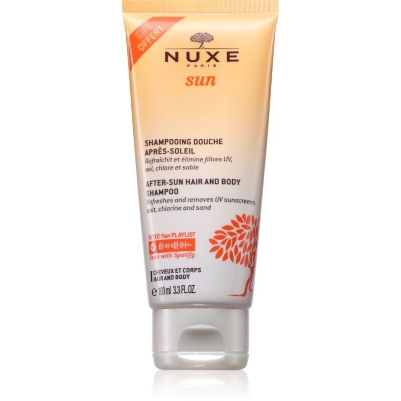 Nuxe Sun After-Sun Hair And Body Shampoo sprchový gél na telo a vlasy po opaľovaní 100 ml