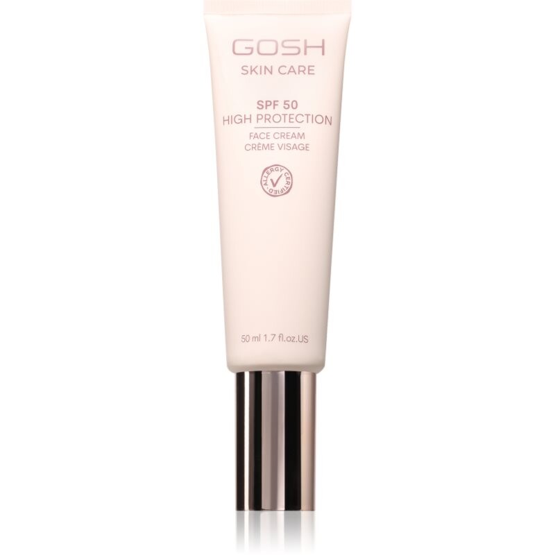 Gosh Skin Care SPF50 ochranný krém pre suchú a citlivú pleť SPF 50 50 ml