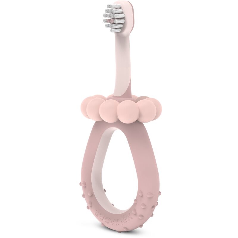 Suavinex Baby Training Toothbrush zubná kefka 0-2 y Pink 1 ks
