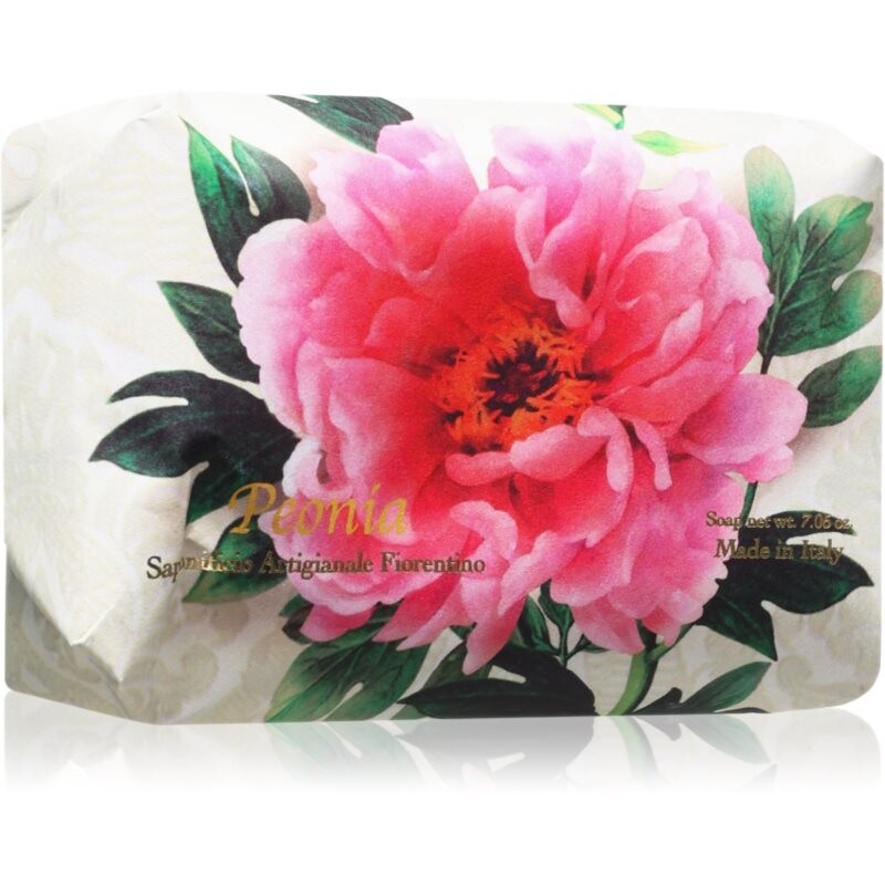 Saponificio Artigianale Fiorentino Peony prírodné tuhé mydlo 200 g