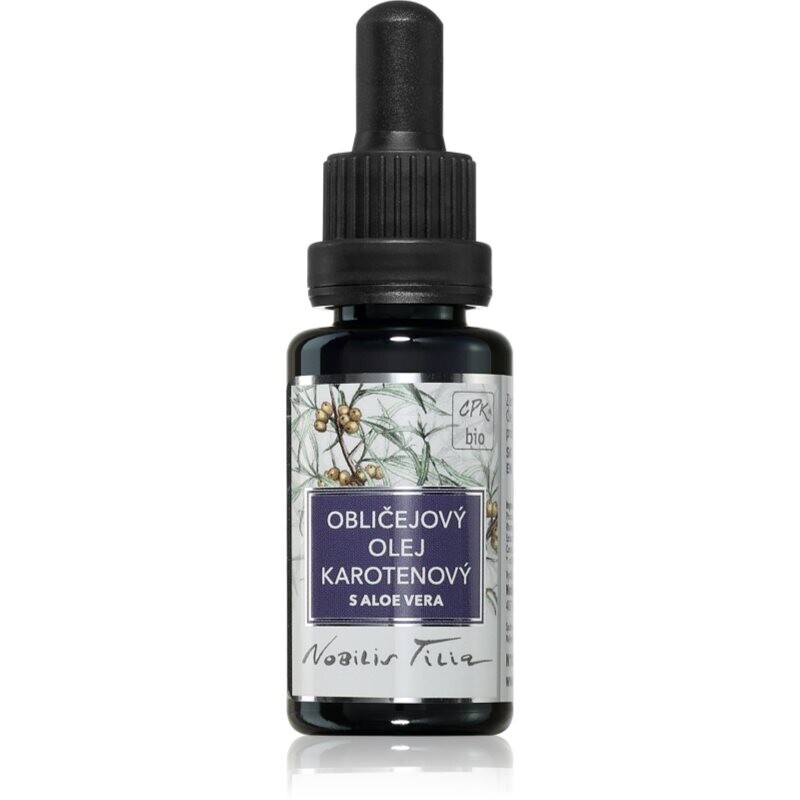 Nobilis Tilia Obličejový olej Karotenový s Aloe Vera pestujúci olej na tvár 20 ml