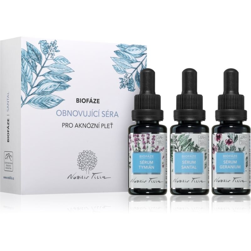 Nobilis Tilia Biofáze Obnovující Séra Santal darčeková sada pre regeneráciu pleti