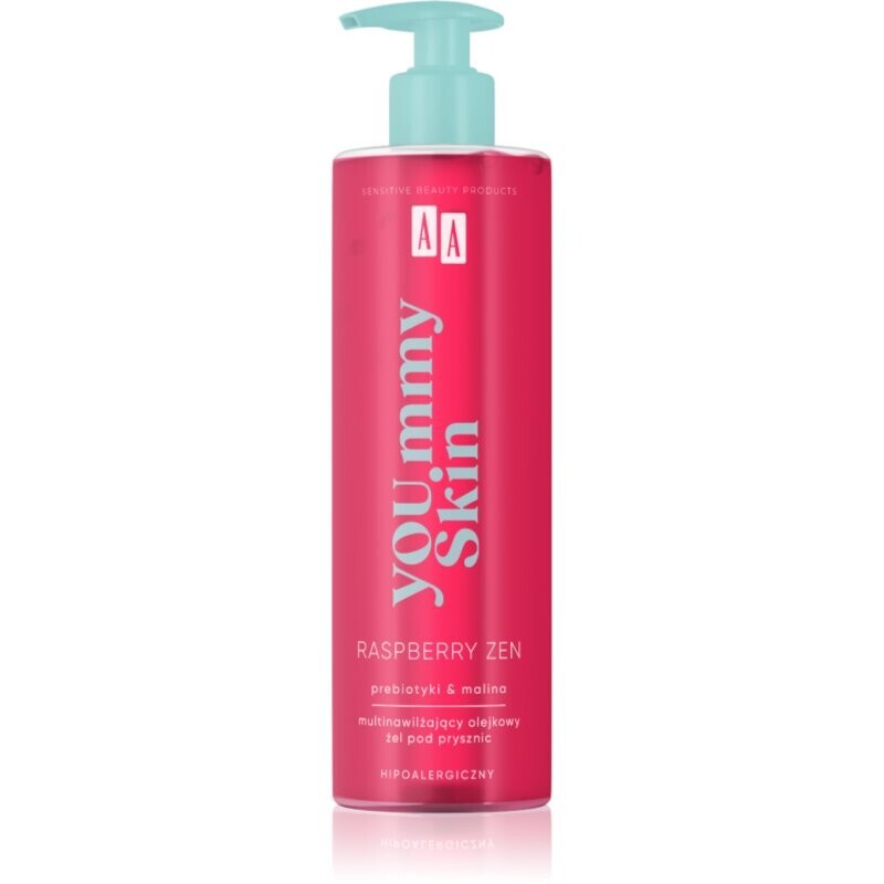 AA Cosmetics YOU.mmy Skin Raspberry Zen sprchový olej s vôňou malín 400 ml