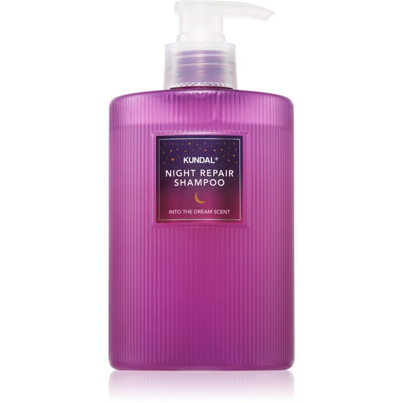KUNDAL Night Repair Shampoo šampón a kondicionér 2 v1 pre výživu a hydratáciu s vôňou Into The Dream 470 ml