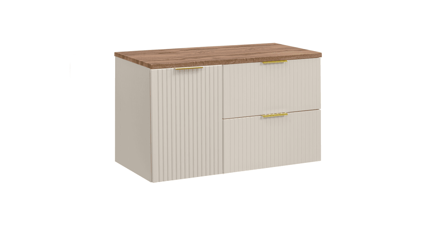 ArtCom Kúpeľňová skrinka s doskou ADEL Cashmere D100/1 | 100 cm