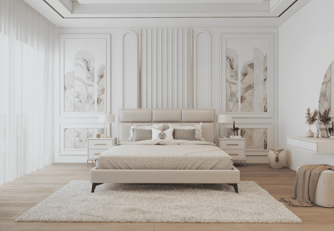 ArtIdz Luxusná manželská posteľ ELORIA s roštom | svetlá sivá 160 x 200 cm