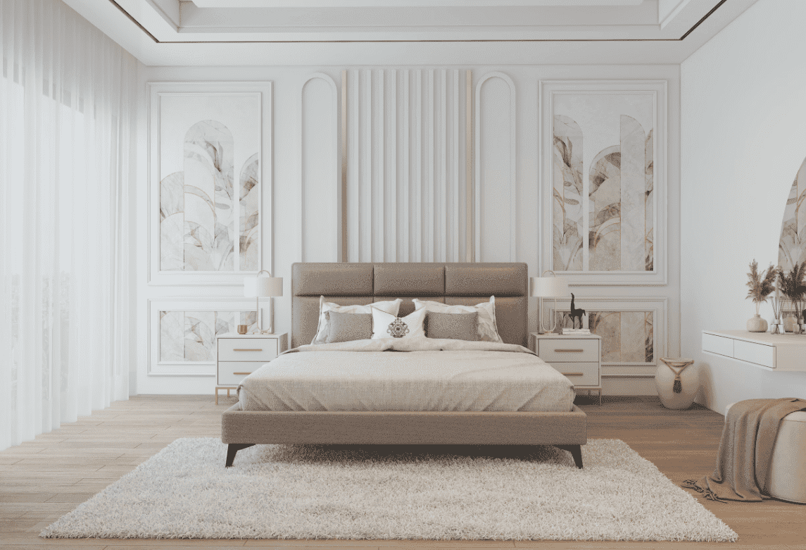 ArtIdz Luxusná manželská posteľ ELORIA s roštom | sivá 160 x 200 cm