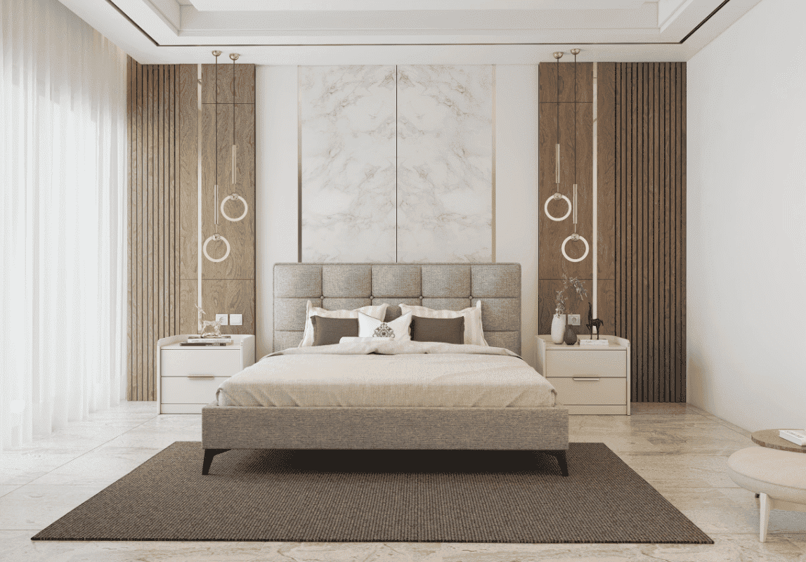 ArtIdz Luxusná manželská posteľ FIORE s roštom | sivá 160 x 200 cm