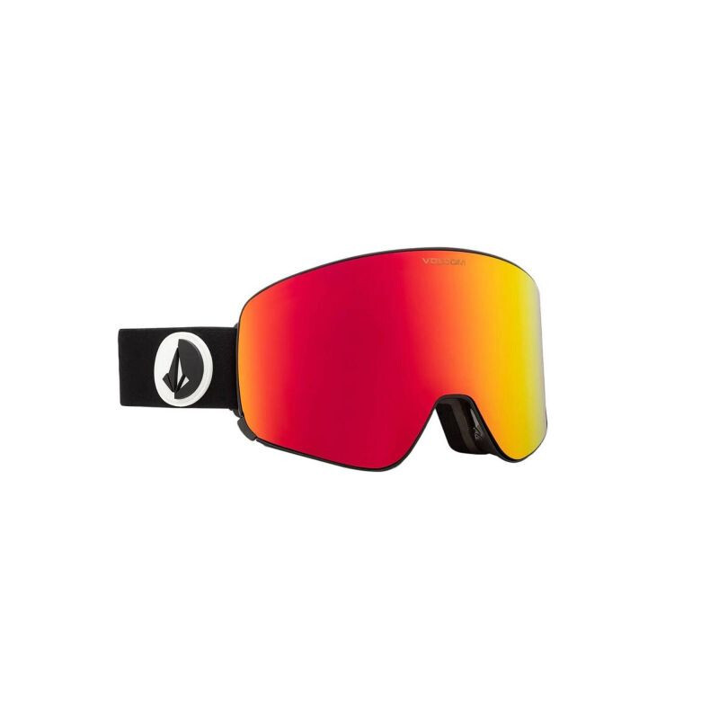 Snowboardové okuliare Volcom GARDEN GLOSS BLACK/RED CHROME (VG0122100) Jedna velikost