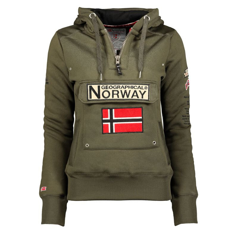 Geographic Norway Gymclass DB 054 M WW2491H/GN-Khaki Mikina 2XL