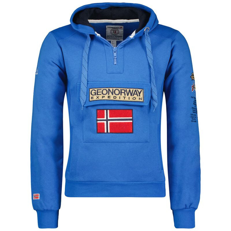 Geographic Norway Gymclass EO DB 100 M WU6582H/GNO-Royal Blue Mikina 2XL