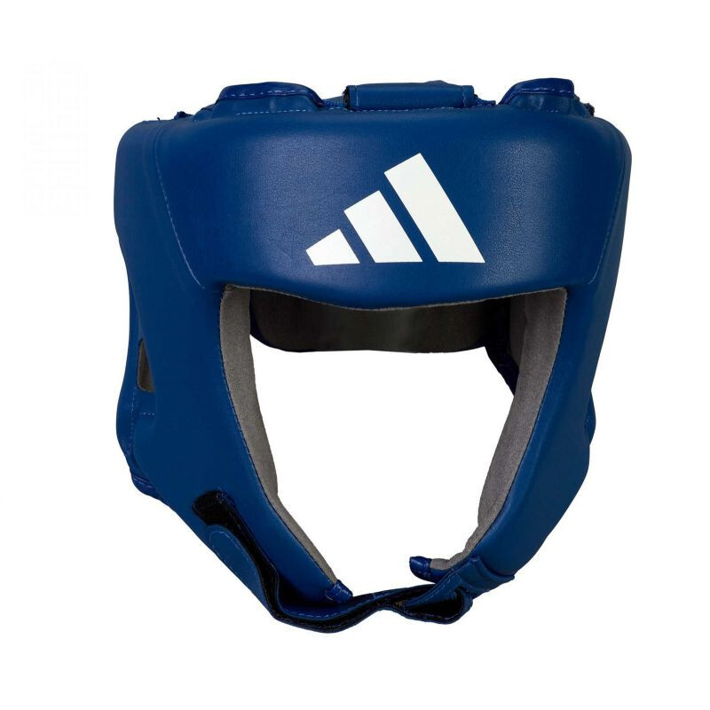Kožená turnajová prilba adidas IBA cactus ADIIBAH1C-Blue L