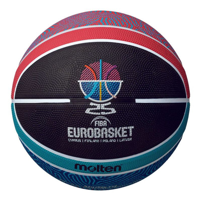 Replika basketbalovej lopty Molten Eurobasket 2025 B7G2000-E5Z NEPLATÍ