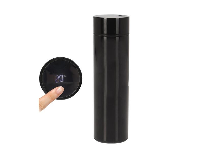 Termoska s teplomerom ORION Black 0,45l
