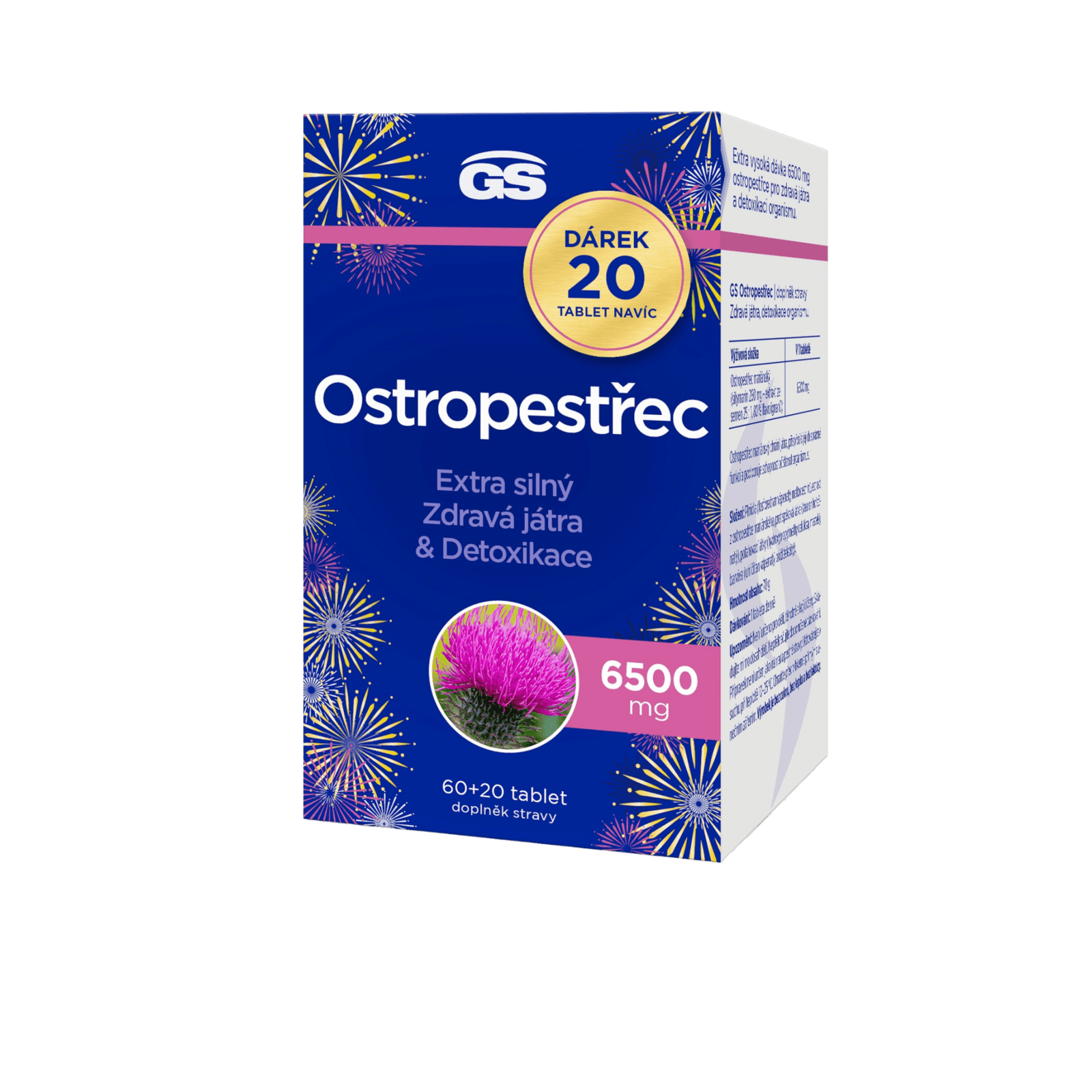 GS Pestrec 6500 mg, 80 tabliet