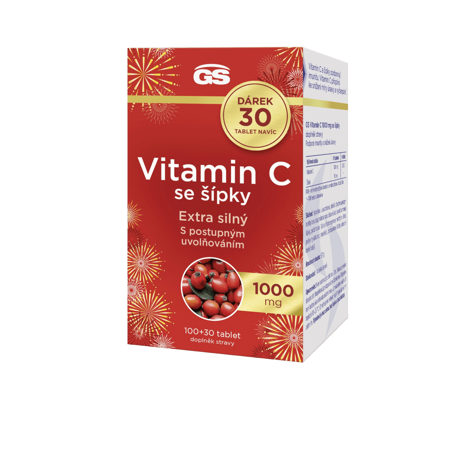 GS Vitamín C1000 so šípkami 130 tabliet