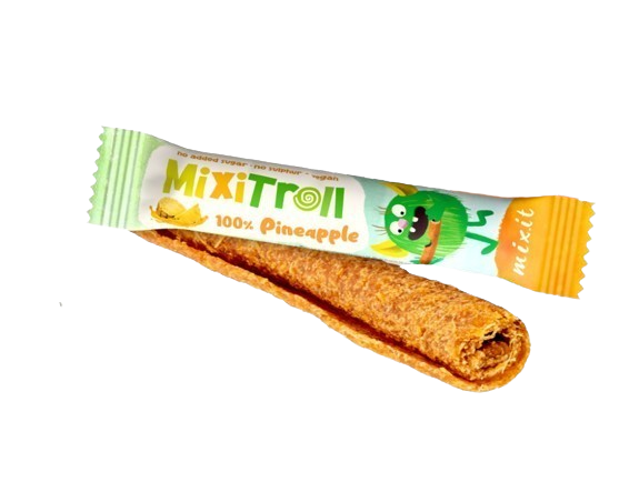 MIXIT Ovocná rolka MixiTroll – 100% Ananás 20 g