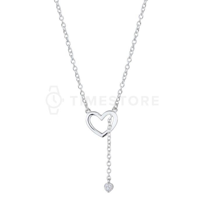 Strieborný náhrdelník so srdiečkami TS-PN-0040