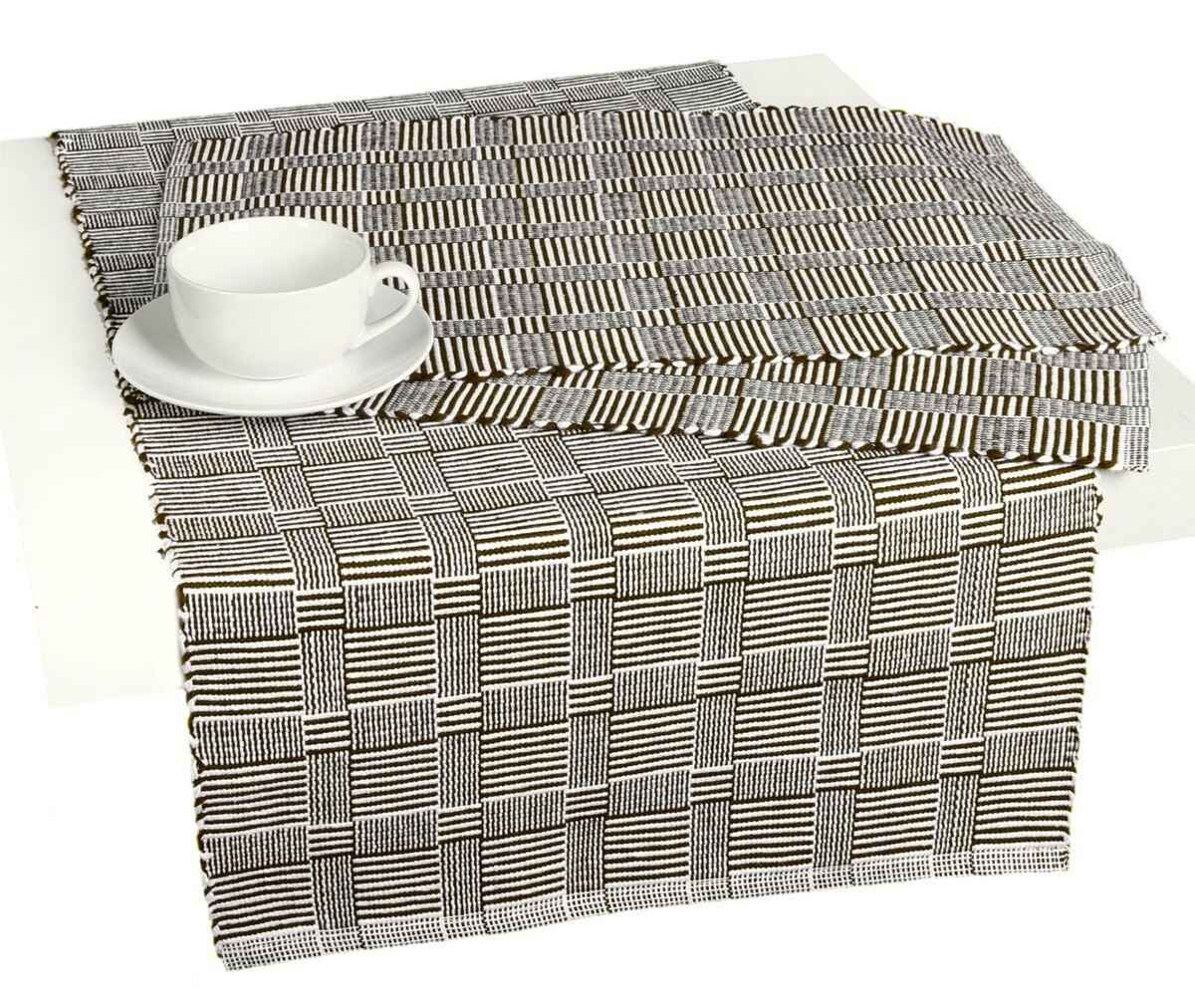 Prestieranie bavlnené, Manchester, tmavo hnedý, 33 x 45 cm