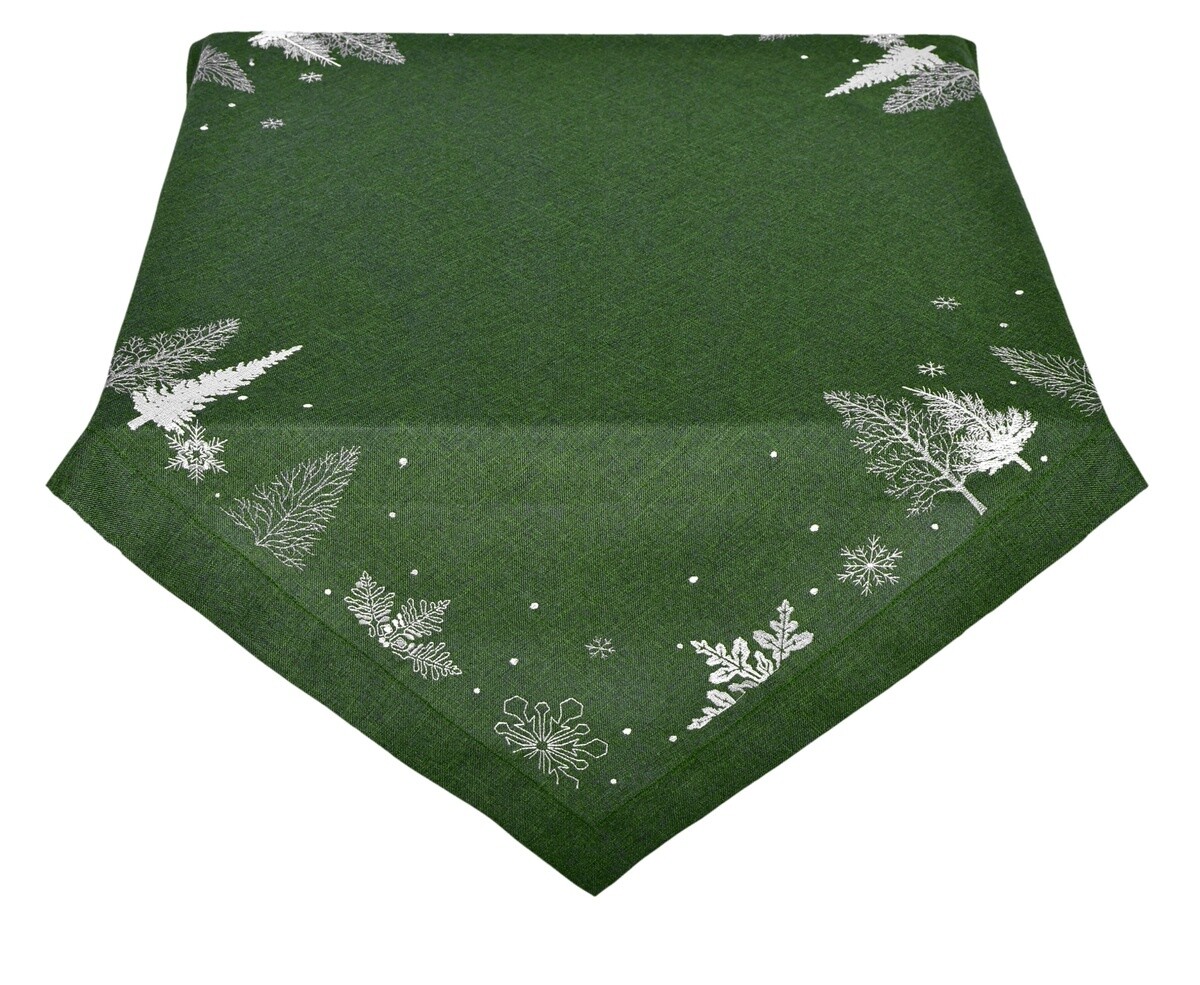 Obrus Vianočný, Zimná pohoda, zelený