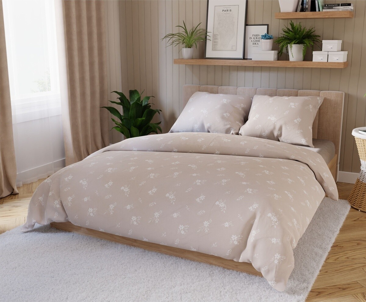 Obliečky bavlnený satén, Velora, 1 ks 140 x 200/ 1 ks 70 x 90 cm