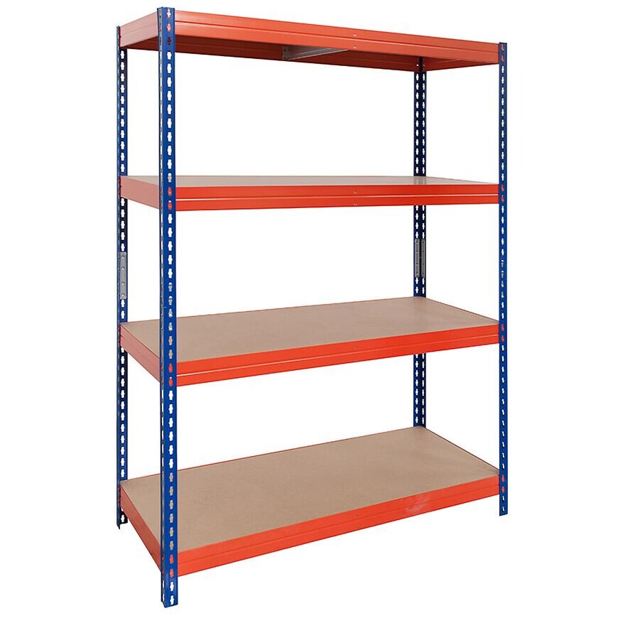 Skladový kovový regál 192x100x50 cm – 4 políc/300 kg