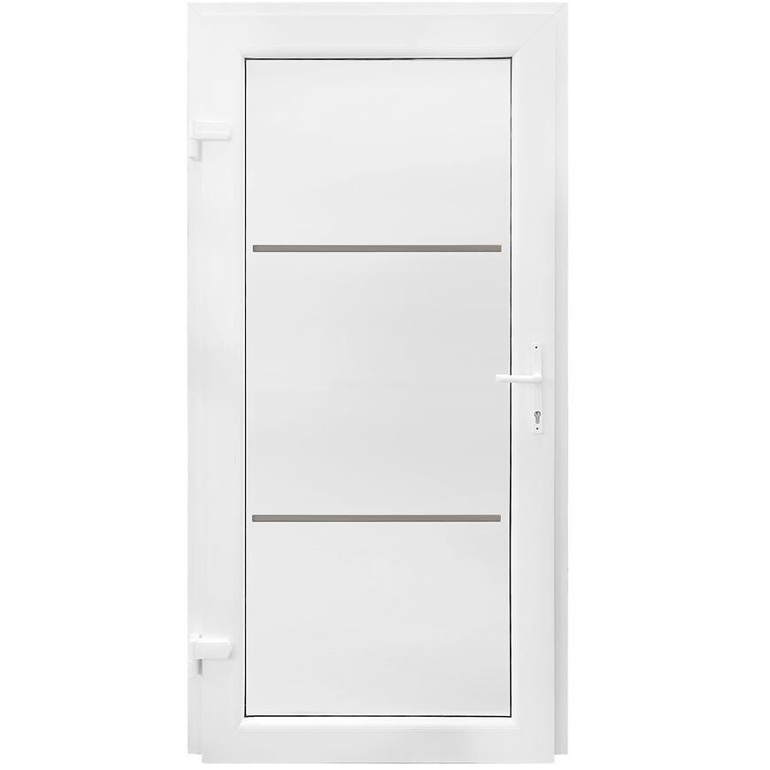 Dvere vchodové Split D35 98x198x7 90Ľ biele